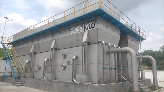 محطة تنظيف مياه النهر المتقدمة للتطهير والترشيح مع Omron PLC