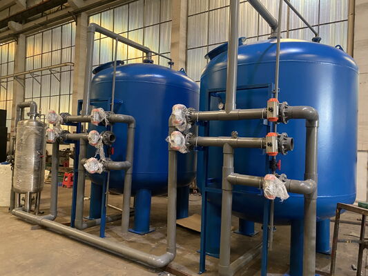 ملحقات معالجة المياه بالرمال الكوارتزية ، 0.05Mpa - 0.07MPA الضغط محفظة فلتر الفولاذ المقاوم للصدأ